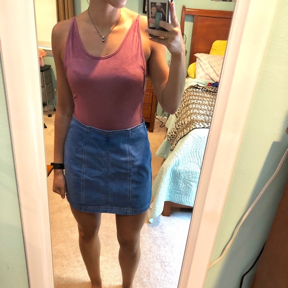 Mauve Suede Bodysuit - Picture 3 of 3